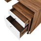 Modway Transmit Wood Desk and File Cabinet Set FredCo