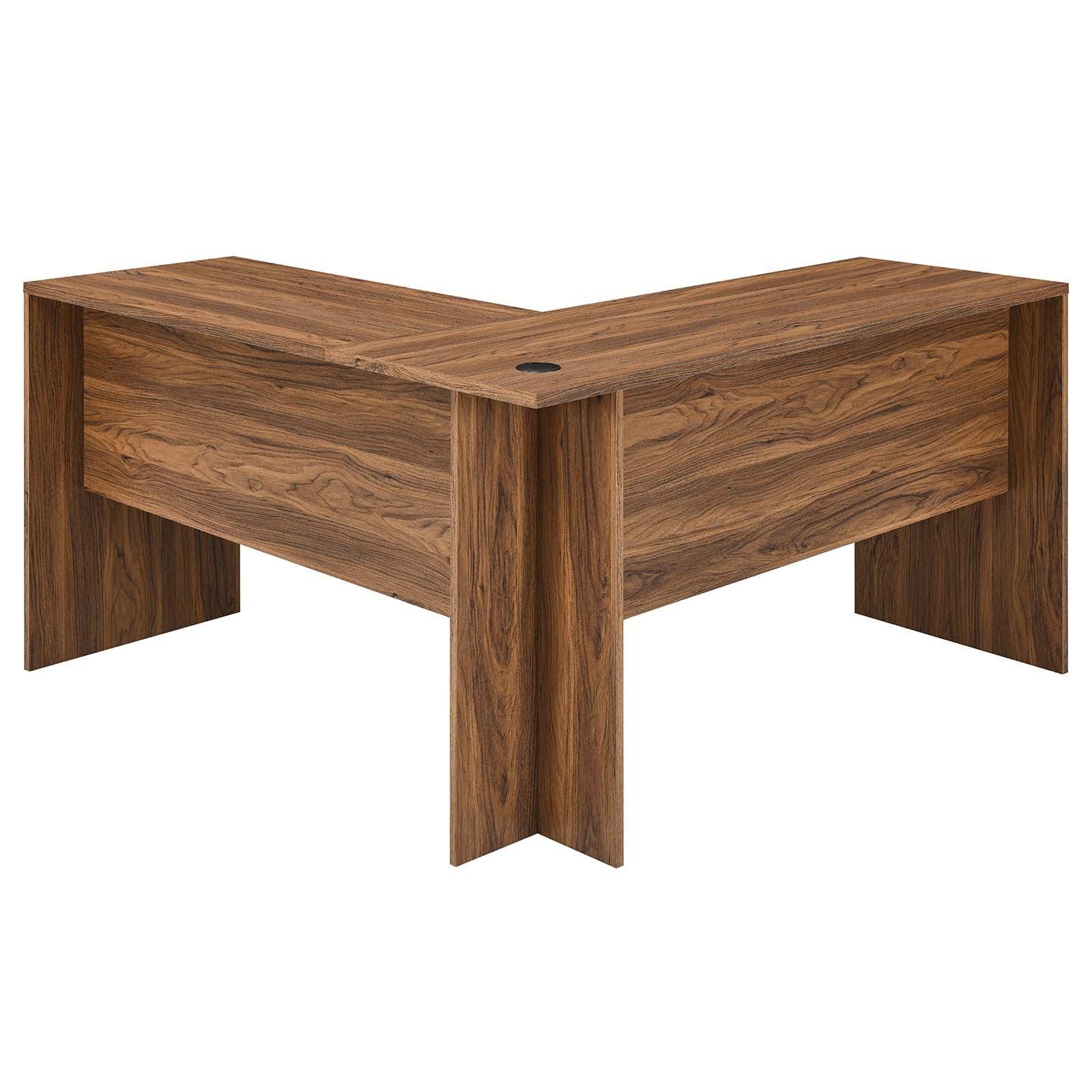 Modway Transmit Wood Desk and File Cabinet Set FredCo