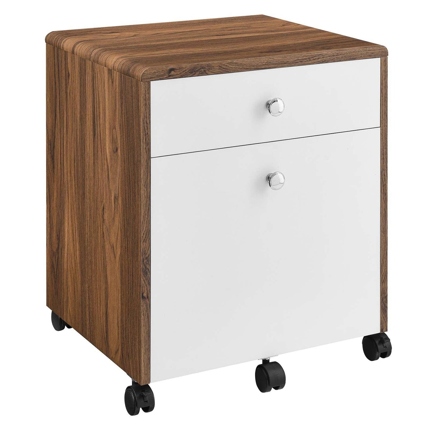 Modway Transmit Wood Desk and File Cabinet Set FredCo
