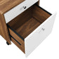 Modway Transmit Wood Desk and File Cabinet Set FredCo