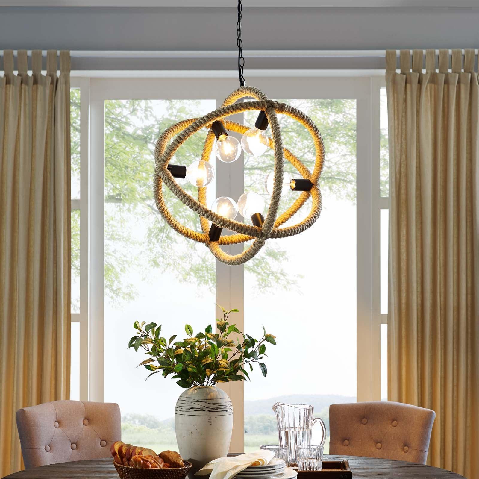 Modway Transpose Rope Pendant Chandelier FredCo