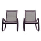 Modway Traveler Rocking Lounge Chair Outdoor Patio Mesh Sling Set of 2 FredCo