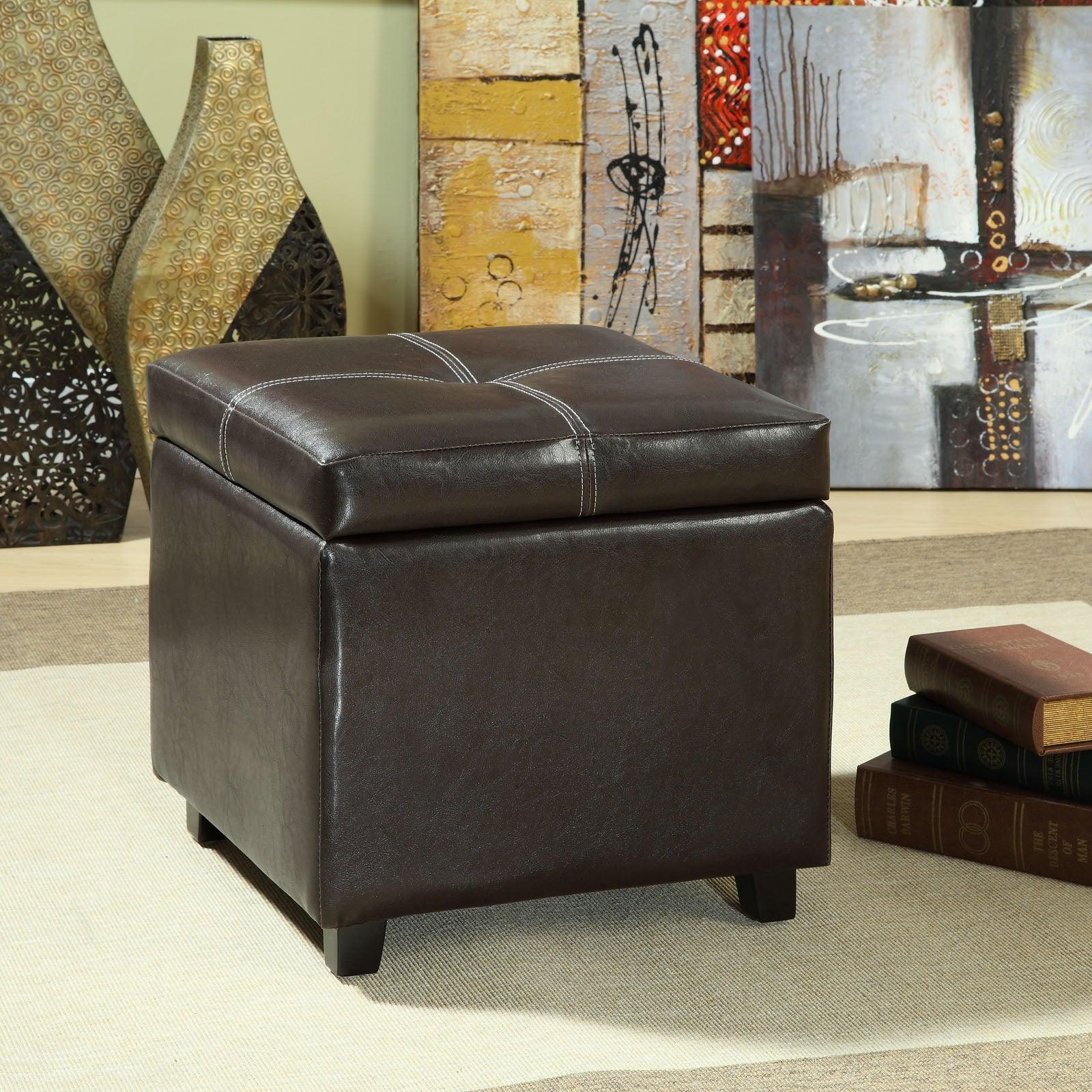 Modway Treasure Upholstered Vinyl Ottoman FredCo