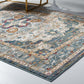 Modway Tribute Diantha Distressed Vintage Floral Persian Medallion Area Rug FredCo