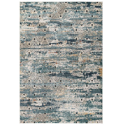Modway Tribute Eisley Rustic Distressed Transitional Diamond Lattice Area Rug FredCo