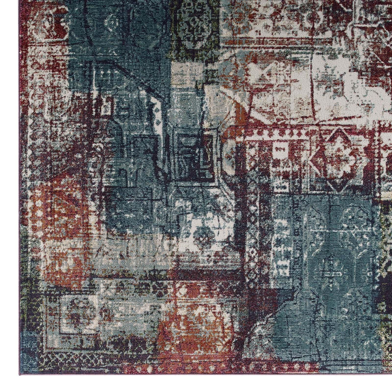 Modway Tribute Elowen Contemporary Modern Vintage Mosaic Area Rug FredCo
