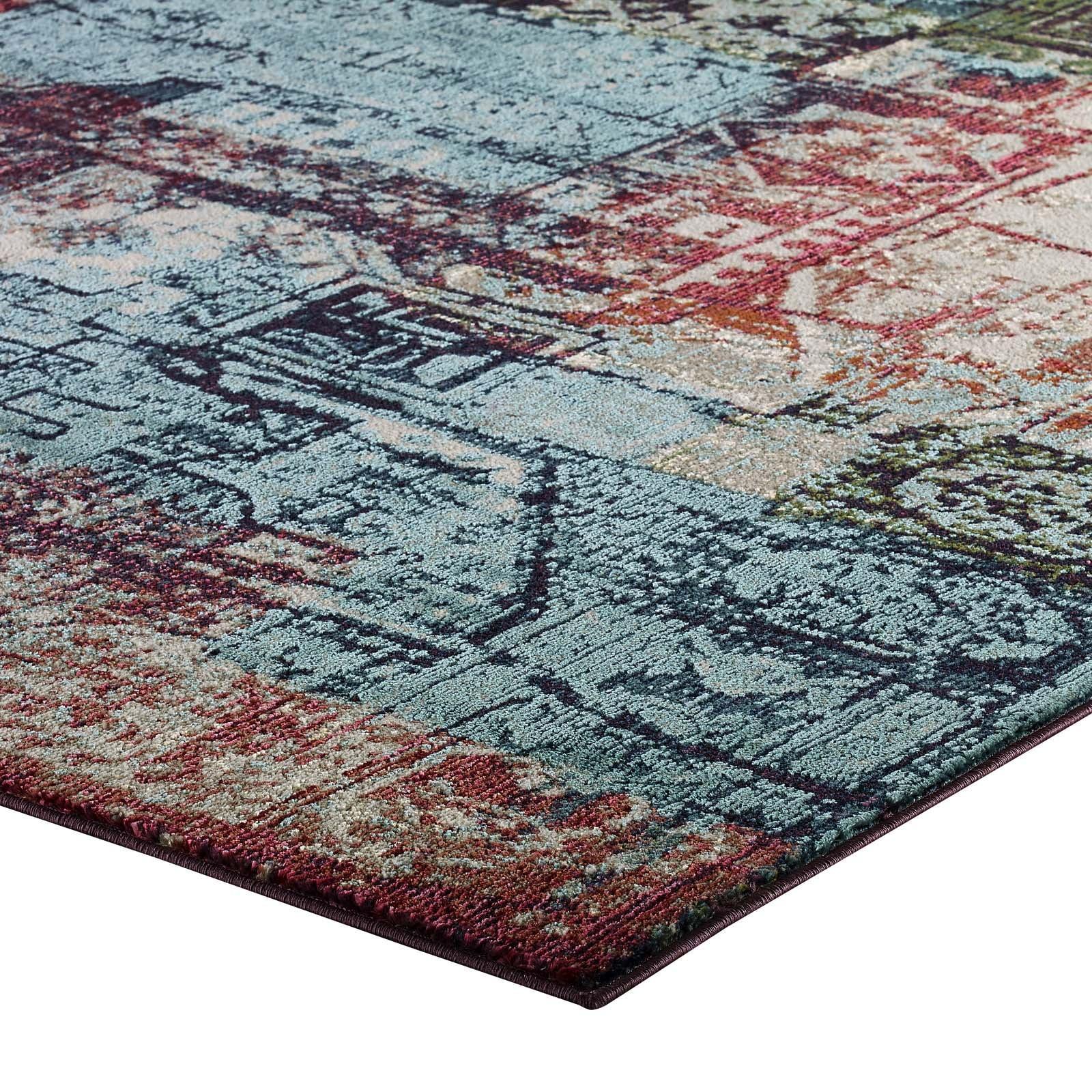 Modway Tribute Elowen Contemporary Modern Vintage Mosaic Area Rug FredCo