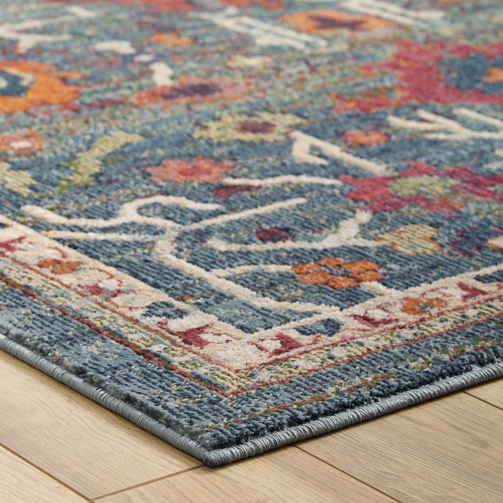 Modway Tribute Every Distressed Vintage Floral Area Rug FredCo