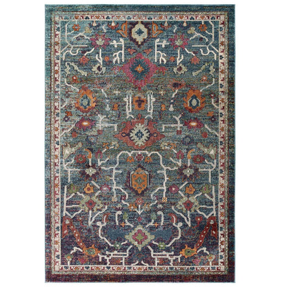 Modway Tribute Every Distressed Vintage Floral Area Rug FredCo