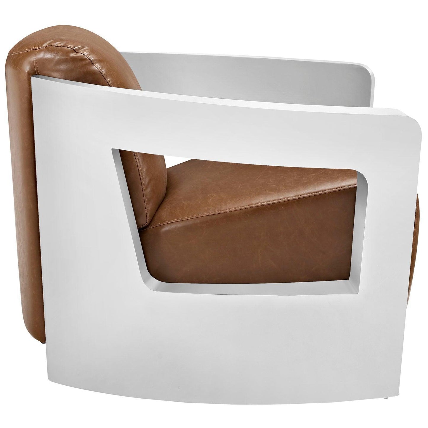 Modway Trip Leather Lounge Chair FredCo