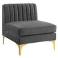 Modway Triumph Channel Tufted Performance Velvet 5-Piece Sectional Sofa, EEI-4350 FredCo