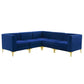 Modway Triumph Channel Tufted Performance Velvet 5-Piece Sectional Sofa, EEI-4350 FredCo