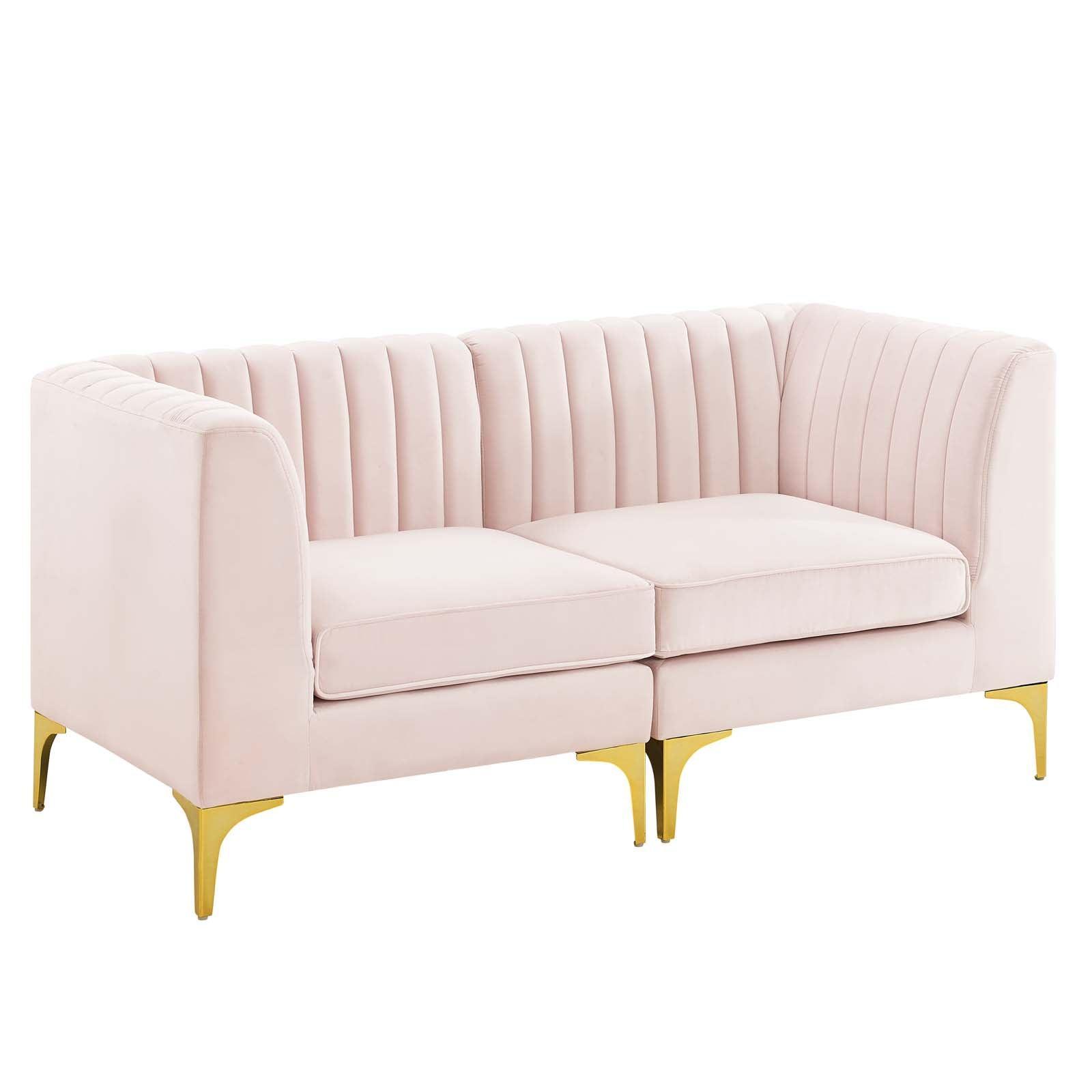 Modway Triumph Channel Tufted Performance Velvet Loveseat, EEI-4346 FredCo