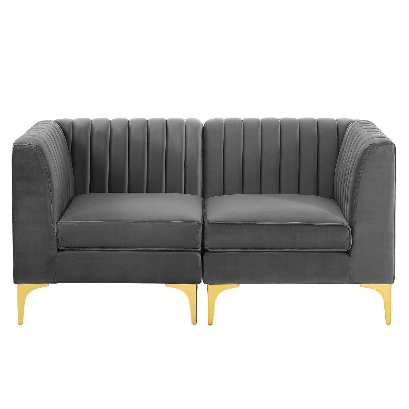 Modway Triumph Channel Tufted Performance Velvet Loveseat, EEI-4346 FredCo