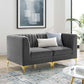 Modway Triumph Channel Tufted Performance Velvet Loveseat, EEI-4346 FredCo