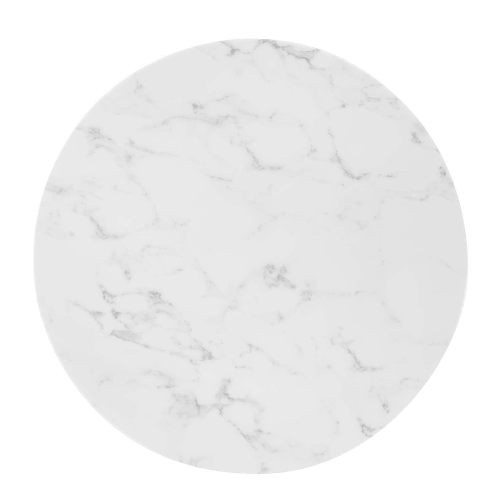 Modway Tupelo 28" Artificial Marble Dining Table FredCo