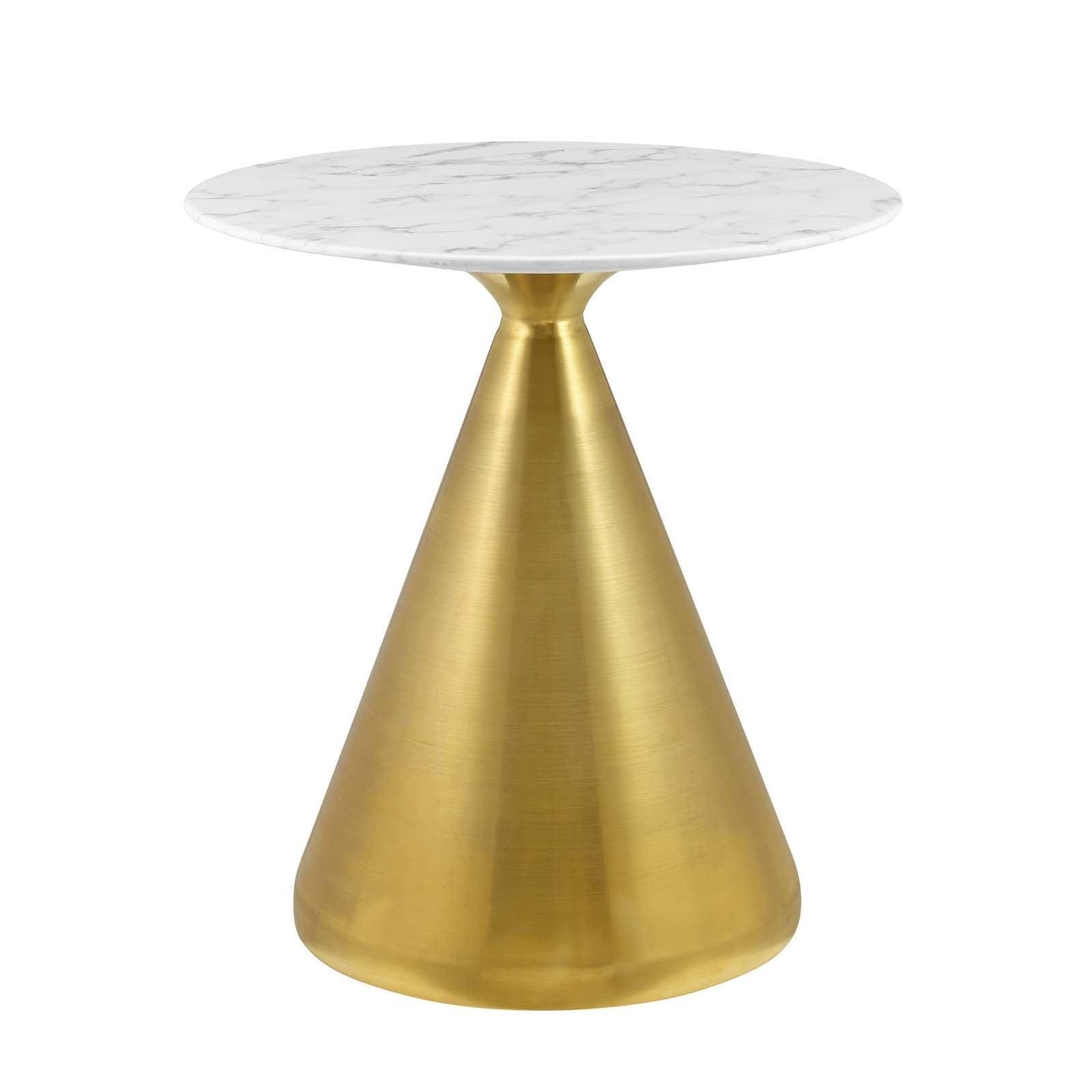 Modway Tupelo 28" Artificial Marble Dining Table FredCo