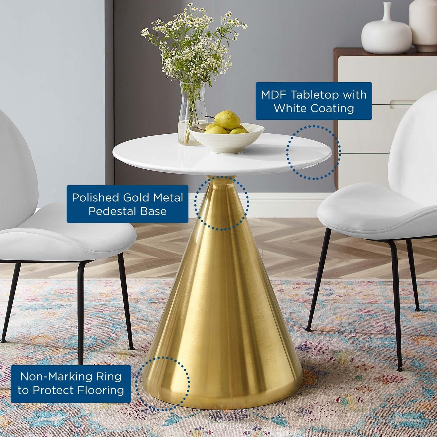 Modway Tupelo 28" Dining Table FredCo