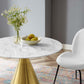 Modway Tupelo 36" Artificial Marble Dining Table FredCo
