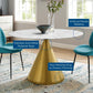 Modway Tupelo 47" Artificial Marble Dining Table FredCo