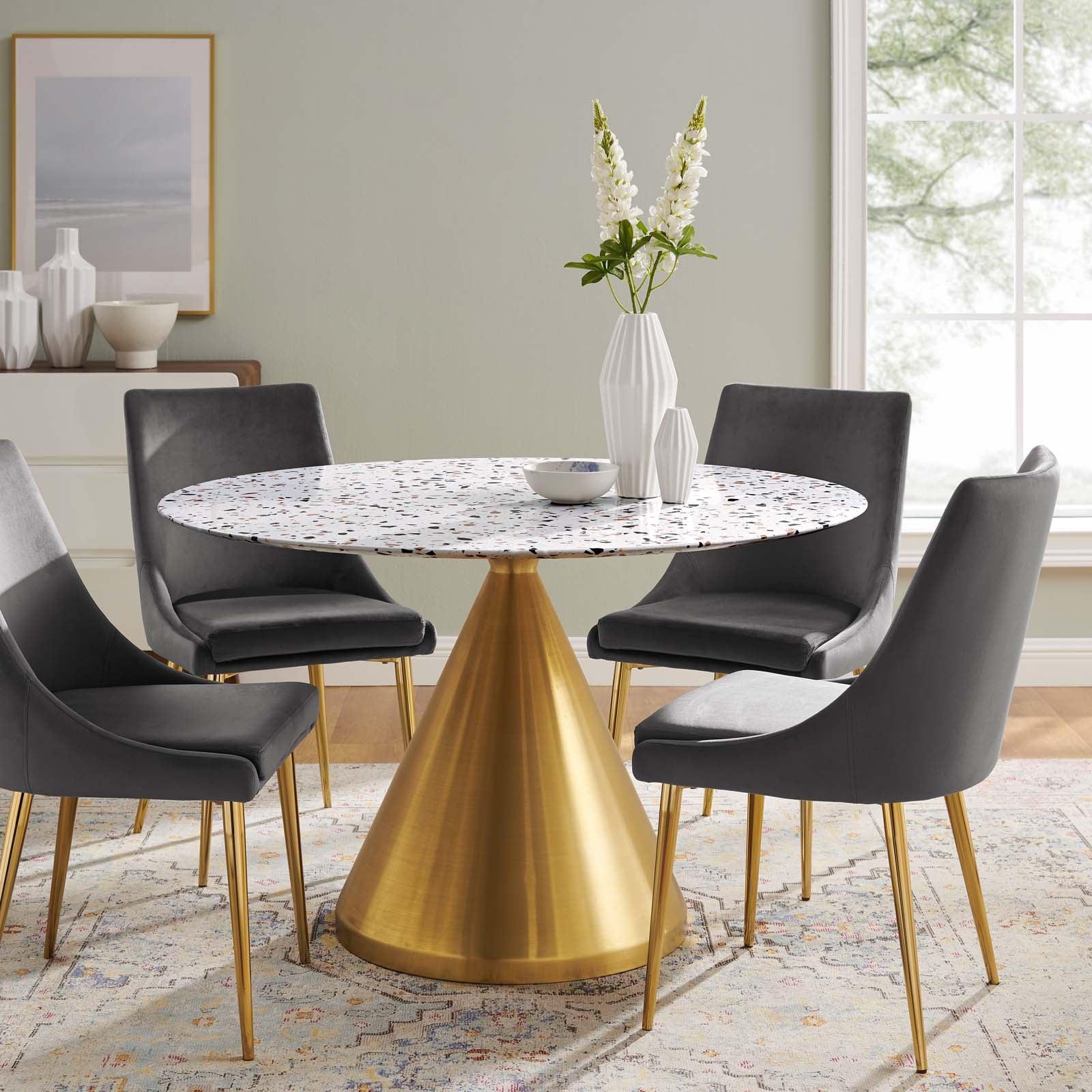 Modway Tupelo 47" Round Terrazzo Dining Table FredCo