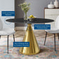 Modway Tupelo 48" Oval Artificial Marble Dining Table FredCo