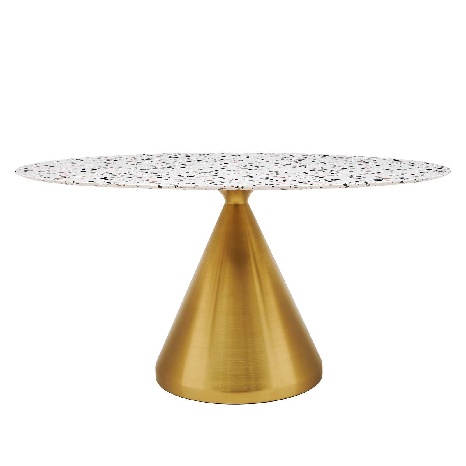 Modway Tupelo 60" Oval Terrazzo Dining Table FredCo