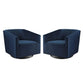 Modway Twist Swivel Chair Performance Velvet Set of 2 FredCo