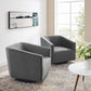 Modway Twist Swivel Chair Performance Velvet Set of 2 FredCo
