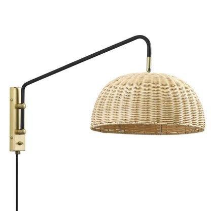 Modway Ulani Rattan Wall Sconce, EEI-6256 FredCo