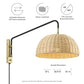 Modway Ulani Rattan Wall Sconce, EEI-6256 FredCo