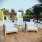 Modway Upland 3 Piece Outdoor Patio Teak Set, EEI-3119 FredCo