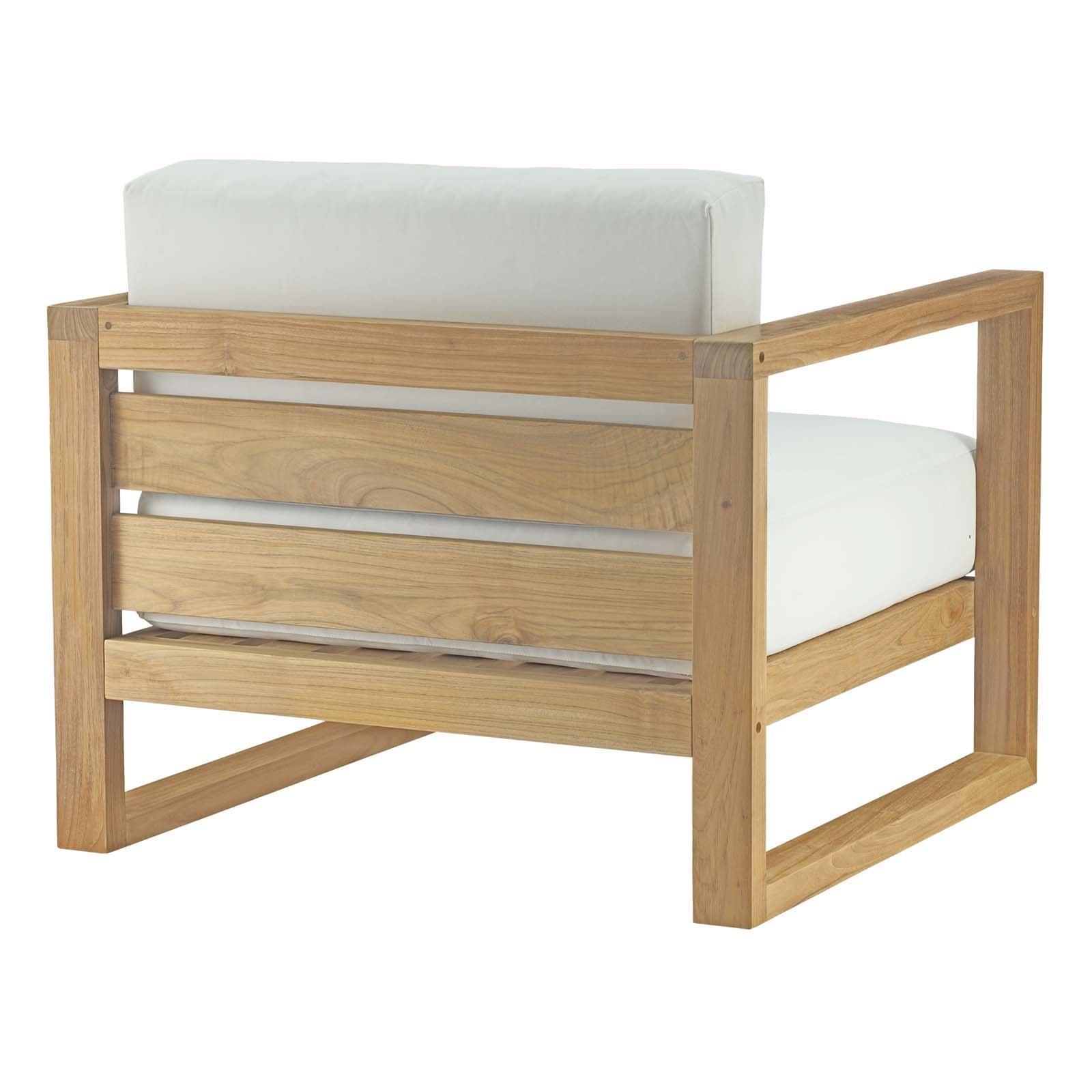 Modway Upland 5 Piece Outdoor Patio Teak Set FredCo