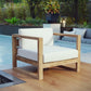 Modway Upland Outdoor Patio Teak Armchair FredCo