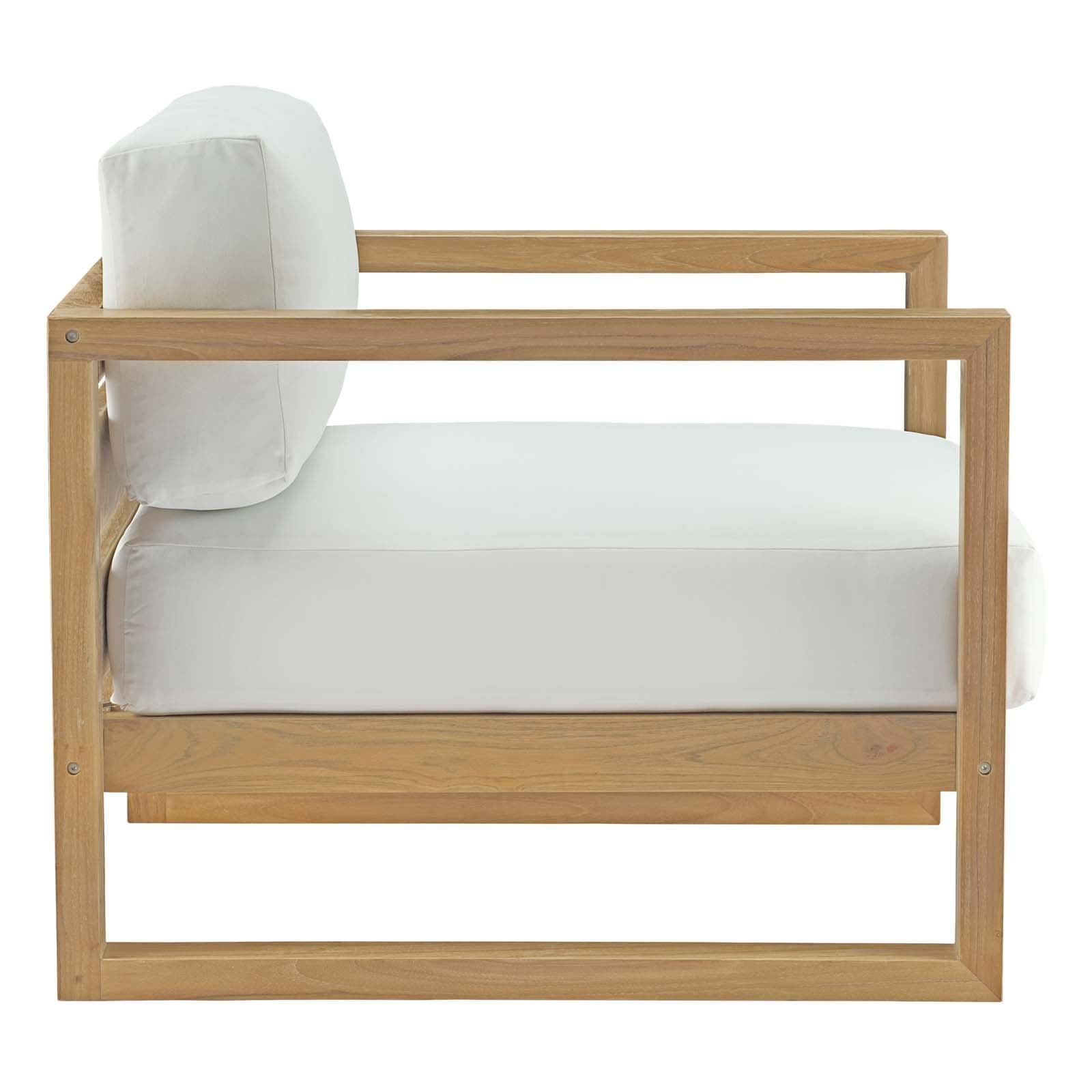 Modway Upland Outdoor Patio Teak Armchair FredCo