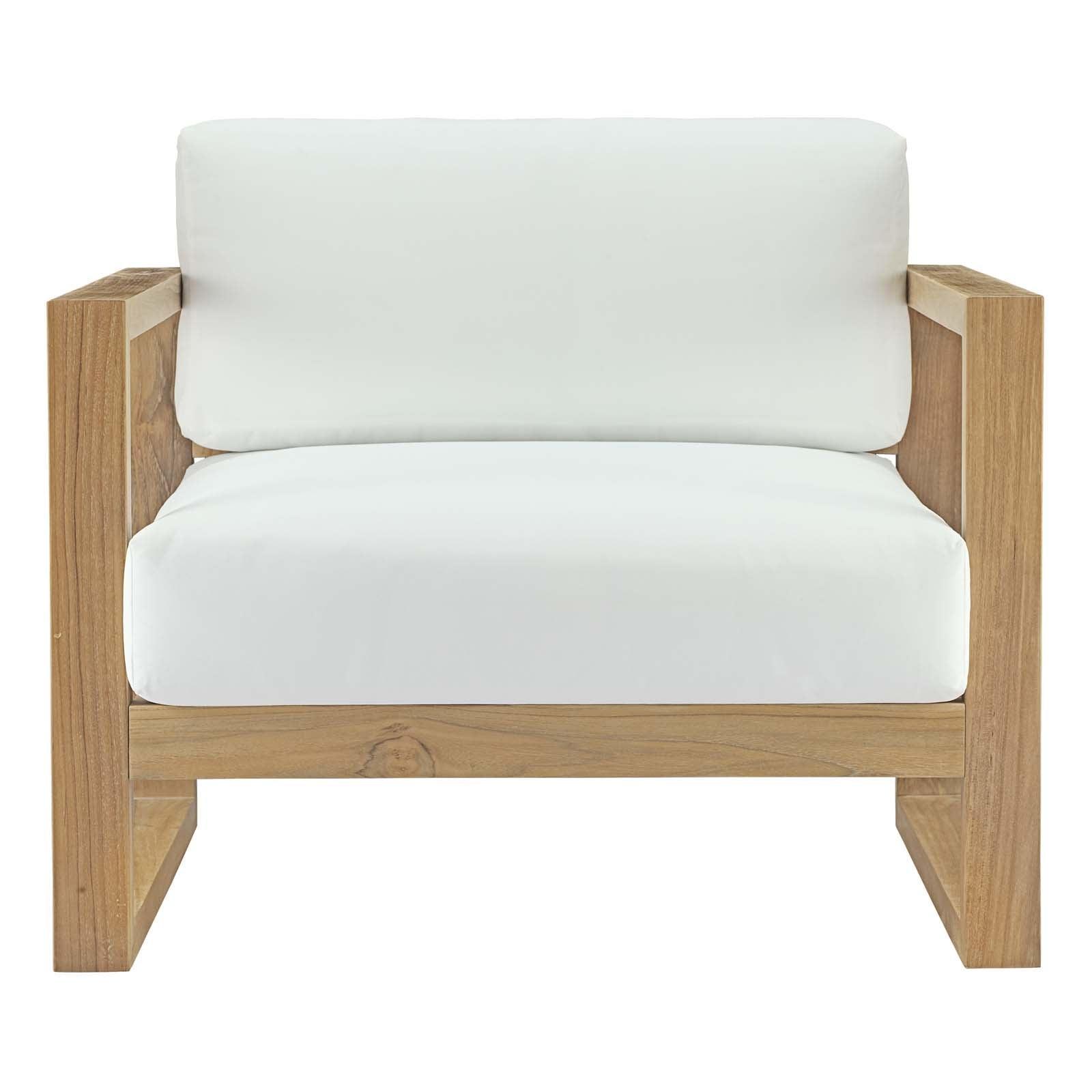 Modway Upland Outdoor Patio Teak Armchair FredCo
