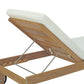 Modway Upland Outdoor Patio Teak Chaise FredCo