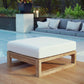 Modway Upland Outdoor Patio Teak Ottoman FredCo