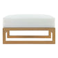 Modway Upland Outdoor Patio Teak Ottoman FredCo