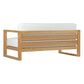Modway Upland Outdoor Patio Teak Sofa FredCo