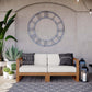 Modway Upland Outdoor Patio Teak Wood 2-Piece Sectional Sofa Loveseat FredCo