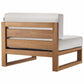 Modway Upland Outdoor Patio Teak Wood Armless Chair FredCo