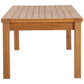 Modway Upland Outdoor Patio Teak Wood Coffee Table FredCo