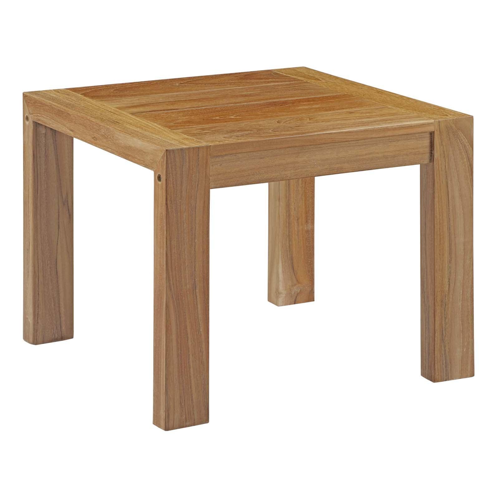 Modway Upland Outdoor Patio Wood Side Table FredCo
