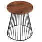 Modway Valeo Round Wood and Metal Side Table FredCo