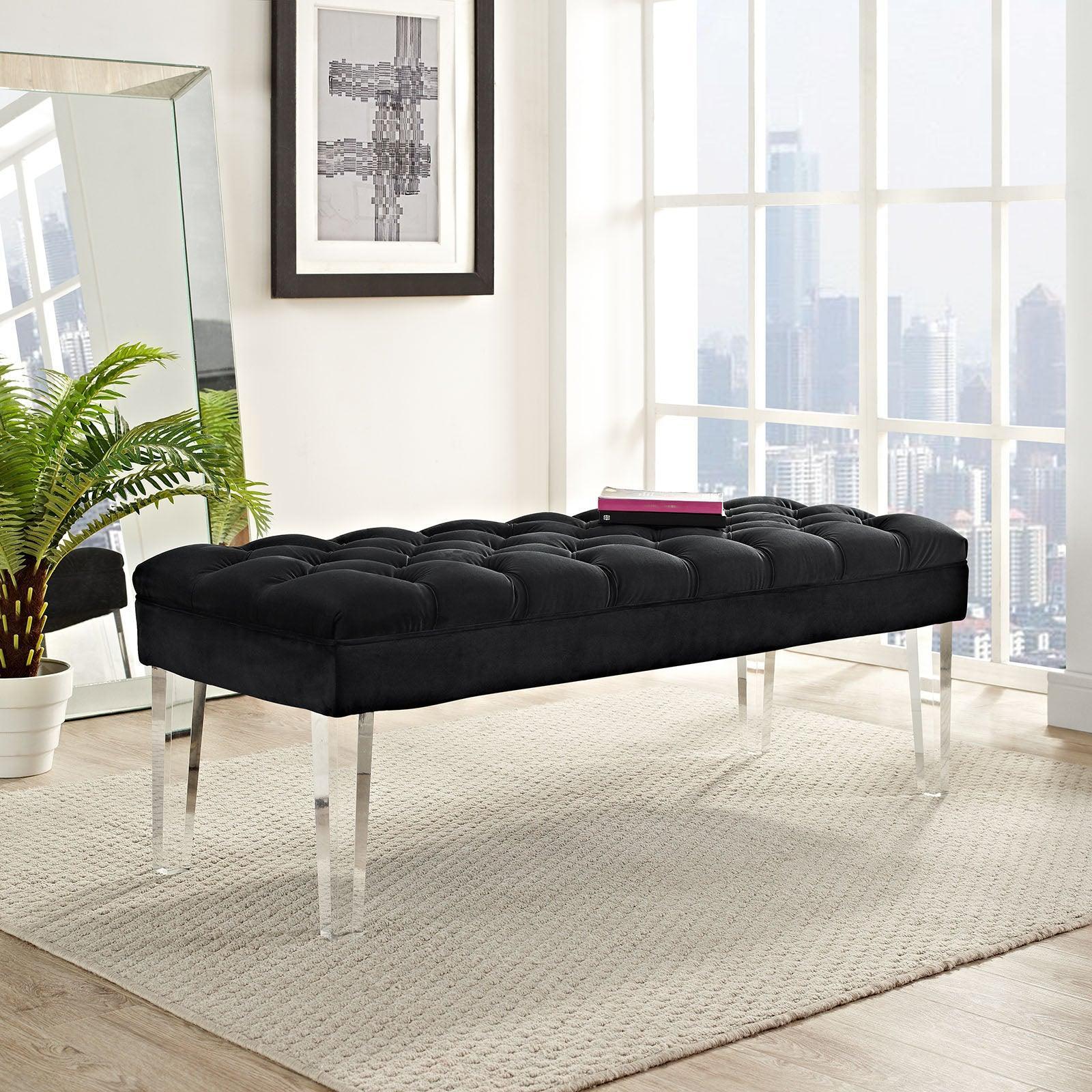 Modway Valet Performance Velvet Bench FredCo