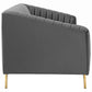 Modway Valiant Vertical Channel Tufted Performance Velvet Sofa FredCo