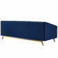 Modway Valiant Vertical Channel Tufted Performance Velvet Sofa and Armchair Set FredCo