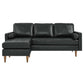 Modway Valour 78" Leather Apartment Sectional Sofa FredCo
