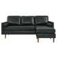 Modway Valour 78" Leather Apartment Sectional Sofa FredCo